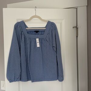 Jcrew seersucker top NWT
